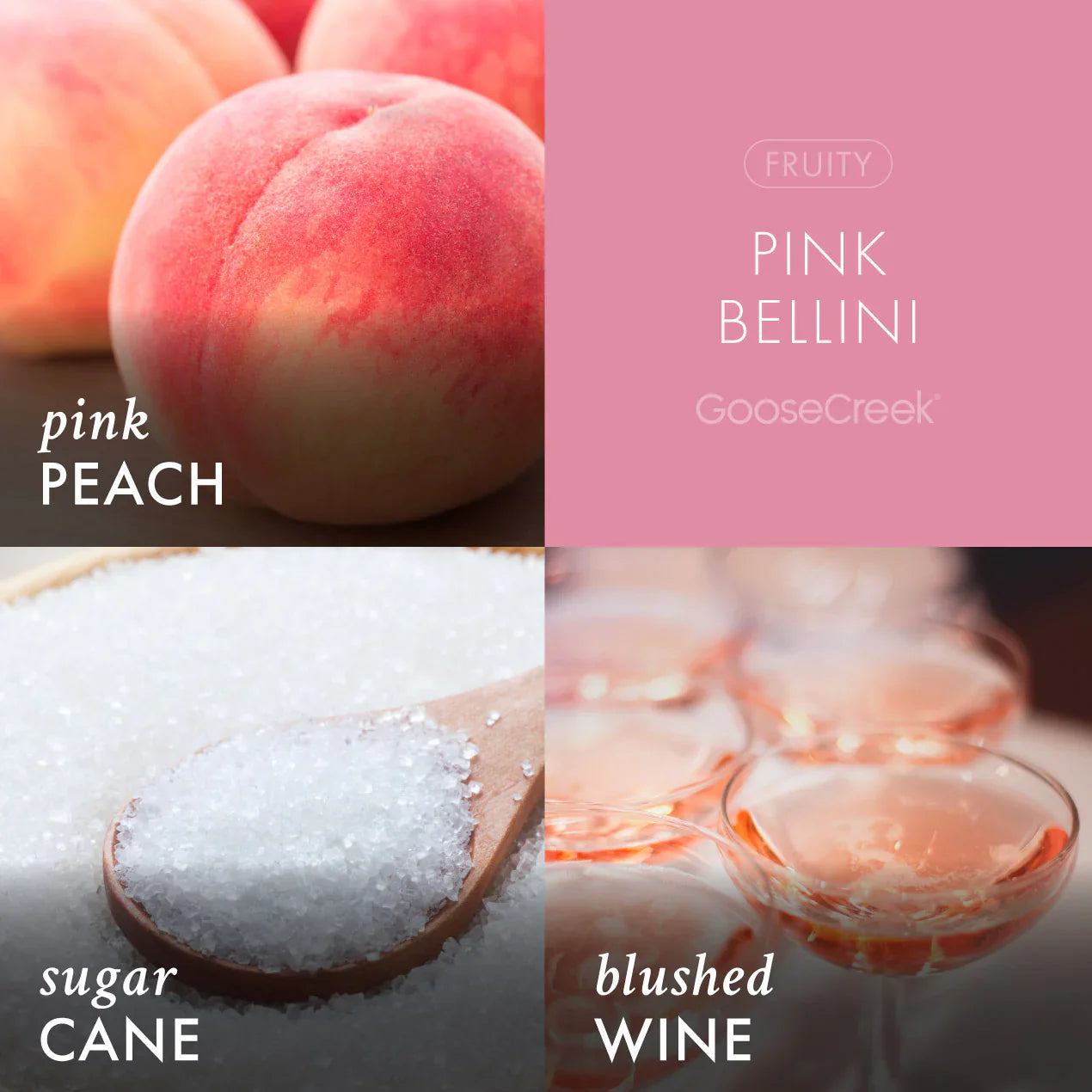Pink Bellini Large 3-Wick Candle