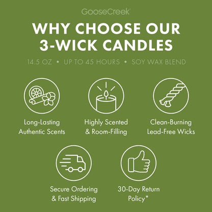Apple Blossoms 3-Wick Candle