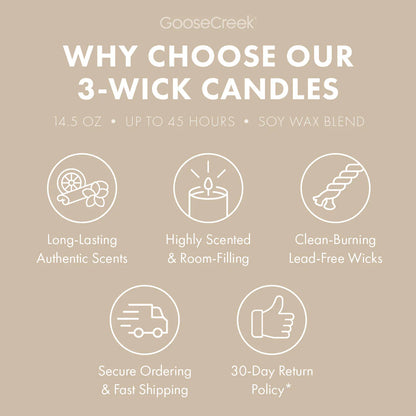 Pure White Sands 3-Wick Candle