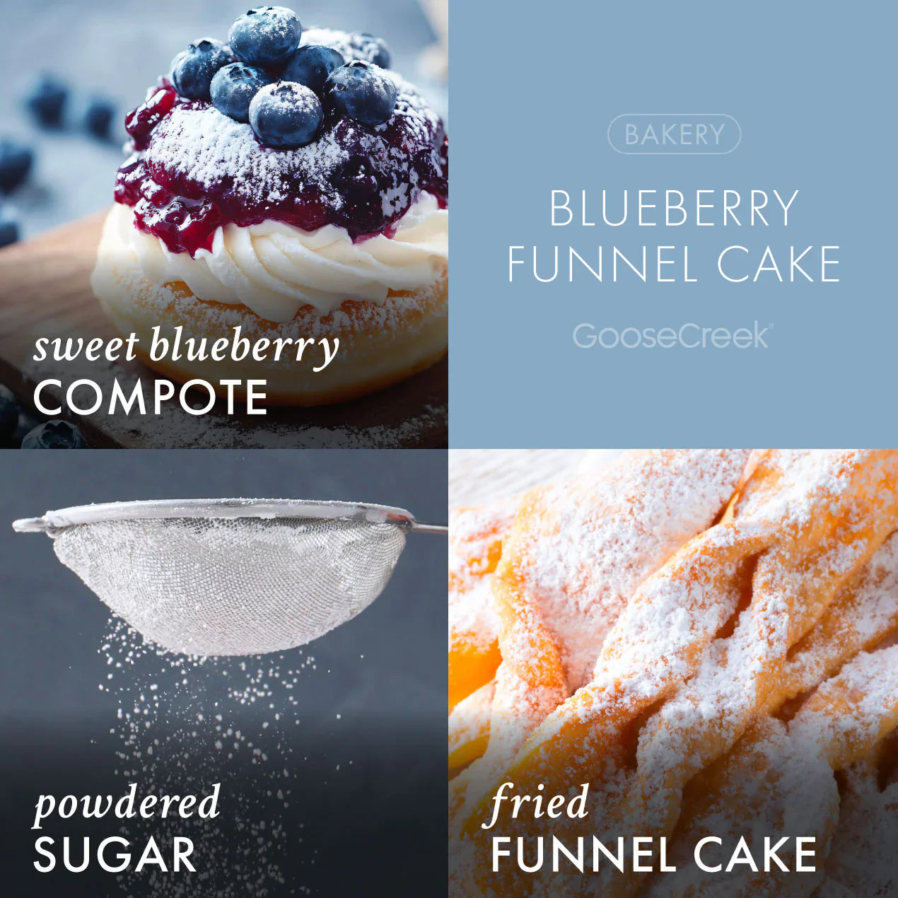 Blueberry Funnel Cake 3-Wick Candle