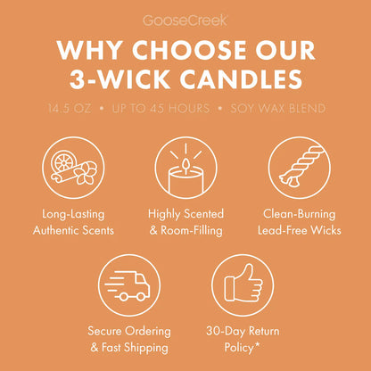 Orange Blossom 3-Wick Candle