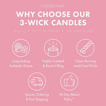 Strawberry Sponge Cake 3-Wick Candle