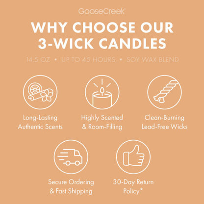 Bourbon Peach Coffee Cake 3-Wick Candle