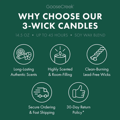 White Pine Lake Large 3-Wick Candle