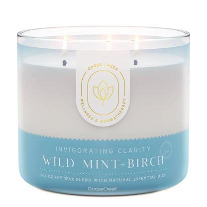 Wild Mint & Birch Aromatherapy 3-Wick Candle