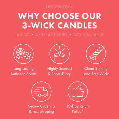 Apple Pom Twister 3-Wick Candle