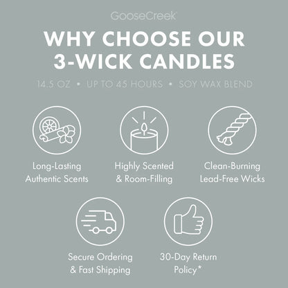 Cool Rain Drops Large 3-Wick Candle