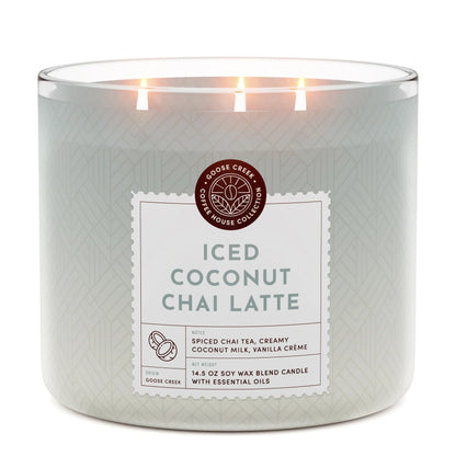 Iced Coconut Chai Latte 3-Wick Candle