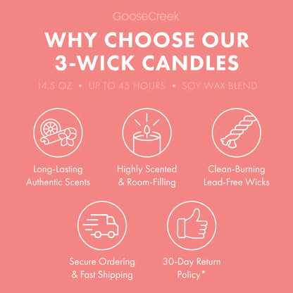 Apple Boardwalk Cone 3-Wick Candle