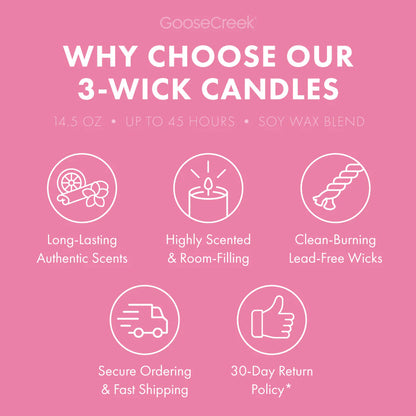 Custard 3-Wick Strawberry Shortcake Candle