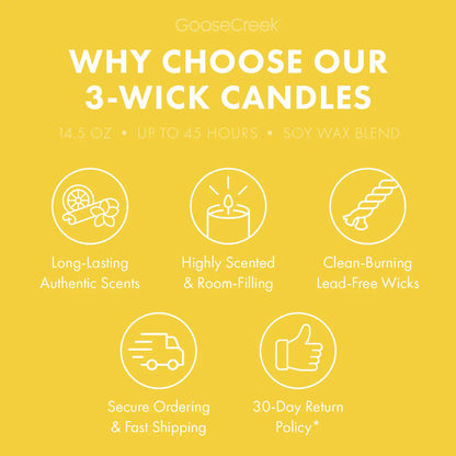 Odor Eliminating Sugared Lemon 3-Wick Candle