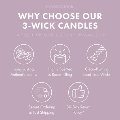 Cashmere Linens 3-Wick Candle